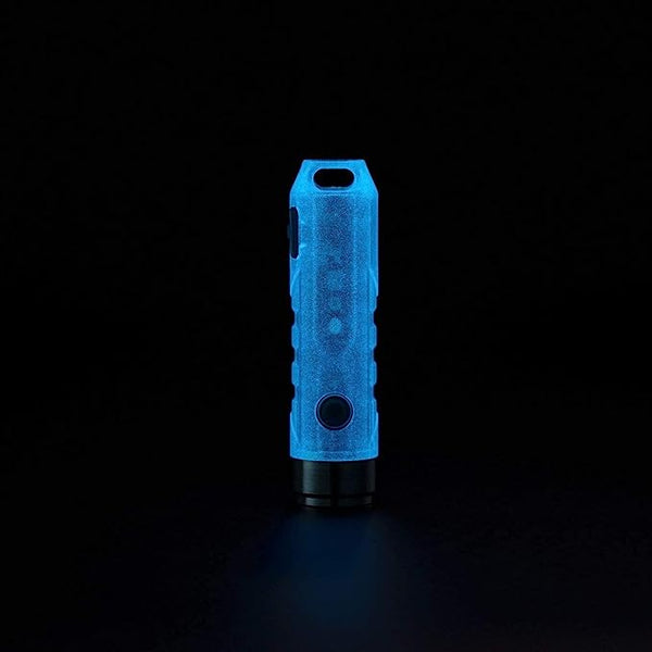 Aurora A7 USB-C GITD Sky Blue Keychain Flashlight (3rd Generation)