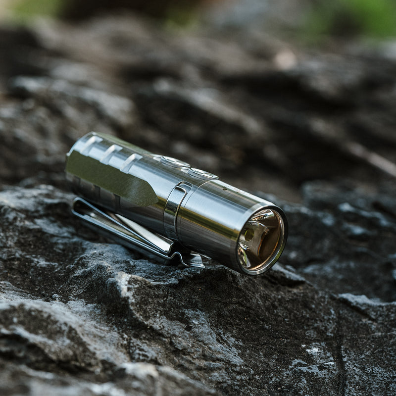 Aurora A24 (G2) Dual Button Titanium EDC Flashlight