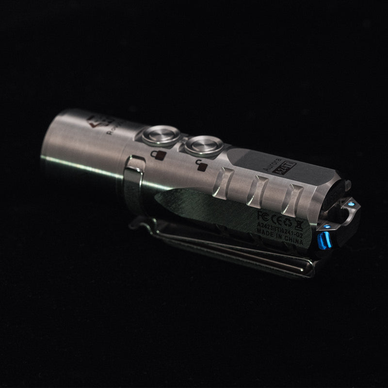 Aurora A24 (G2) Dual Button Titanium EDC Flashlight