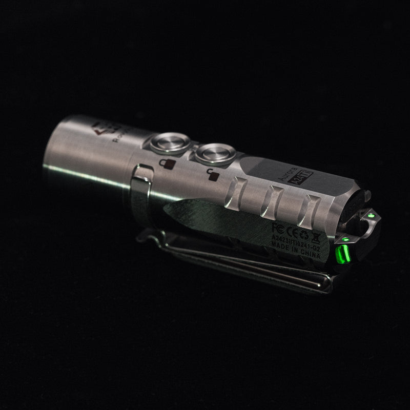 Aurora A24 (G2) Dual Button Titanium EDC Flashlight